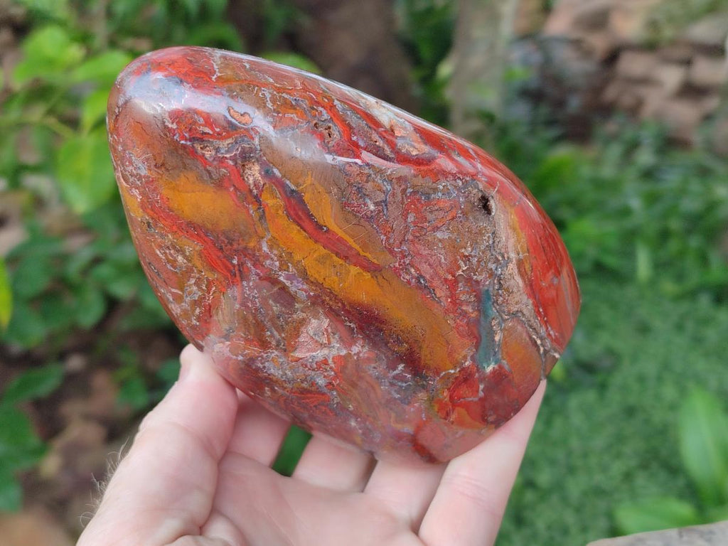 Polished Red Jasper Standing Free Forms x 2 From Madagascar - Toprock Gemstones and Minerals 