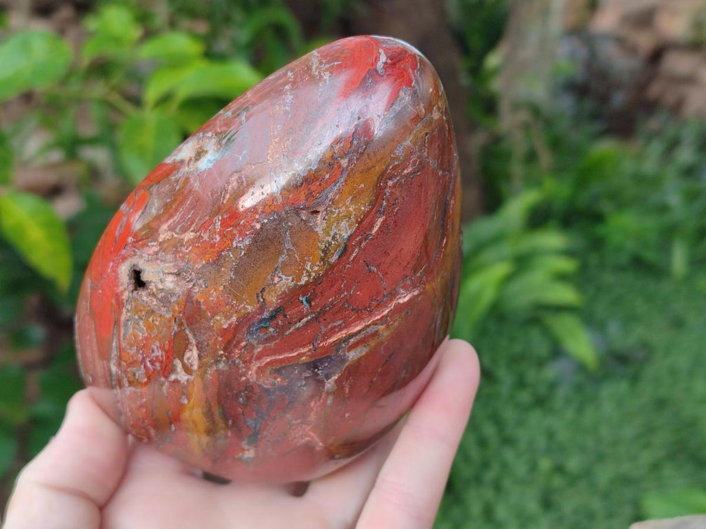 Polished Red Jasper Standing Free Forms x 2 From Madagascar - Toprock Gemstones and Minerals 