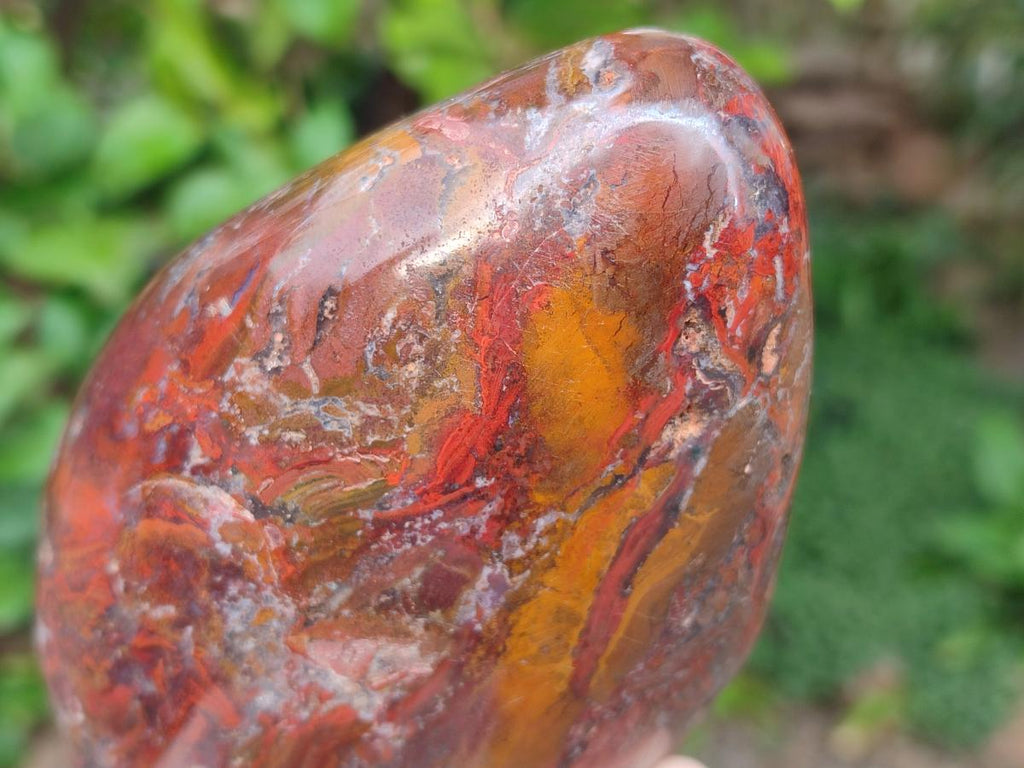 Polished Red Jasper Standing Free Forms x 2 From Madagascar - Toprock Gemstones and Minerals 
