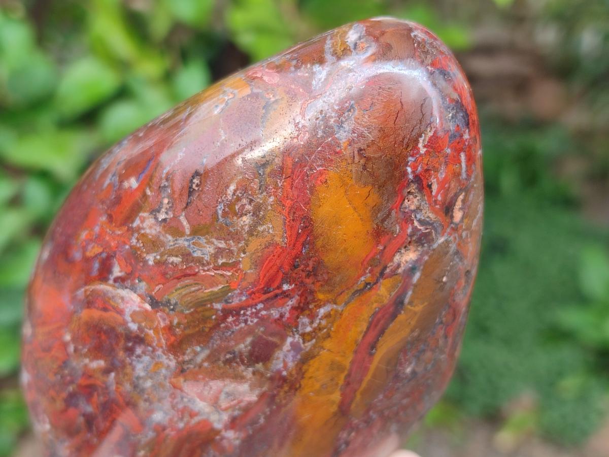 Polished Red Jasper Standing Free Forms x 2 From Madagascar - Toprock Gemstones and Minerals 