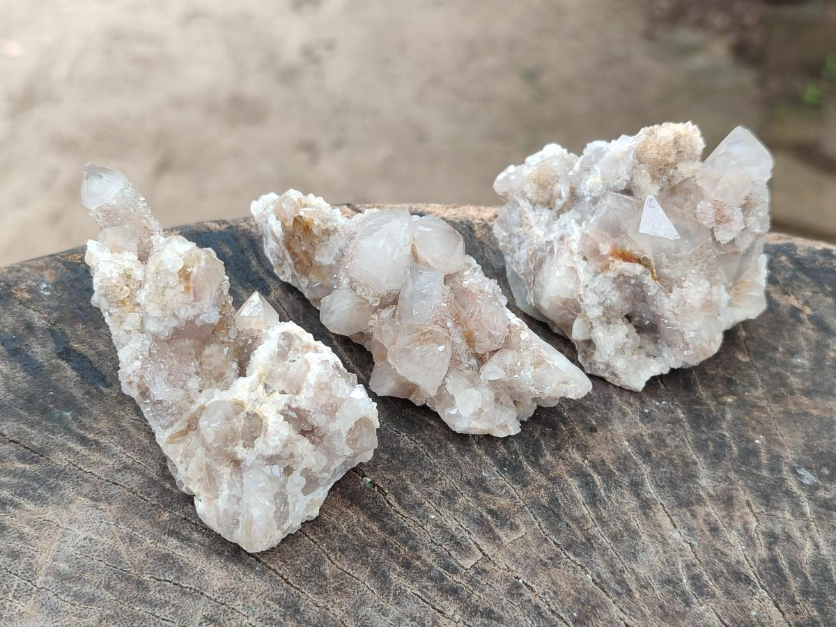 Natural Limonite Fairy Spirit Quartz Clusters x 12 From Boekenhouthoek, South Africa - Toprock Gemstones and Minerals 