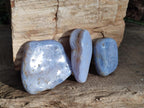 Polished Large Blue Lace Agate Free Forms x 15 From Nsanje, Malawi - Toprock Gemstones and Minerals 