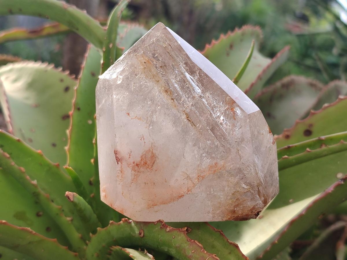 Polished Clear Window Quartz Display Crystals x 2 From Madagascar - Toprock Gemstones and Minerals 