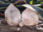 Polished Clear Window Quartz Display Crystals x 2 From Madagascar - Toprock Gemstones and Minerals 