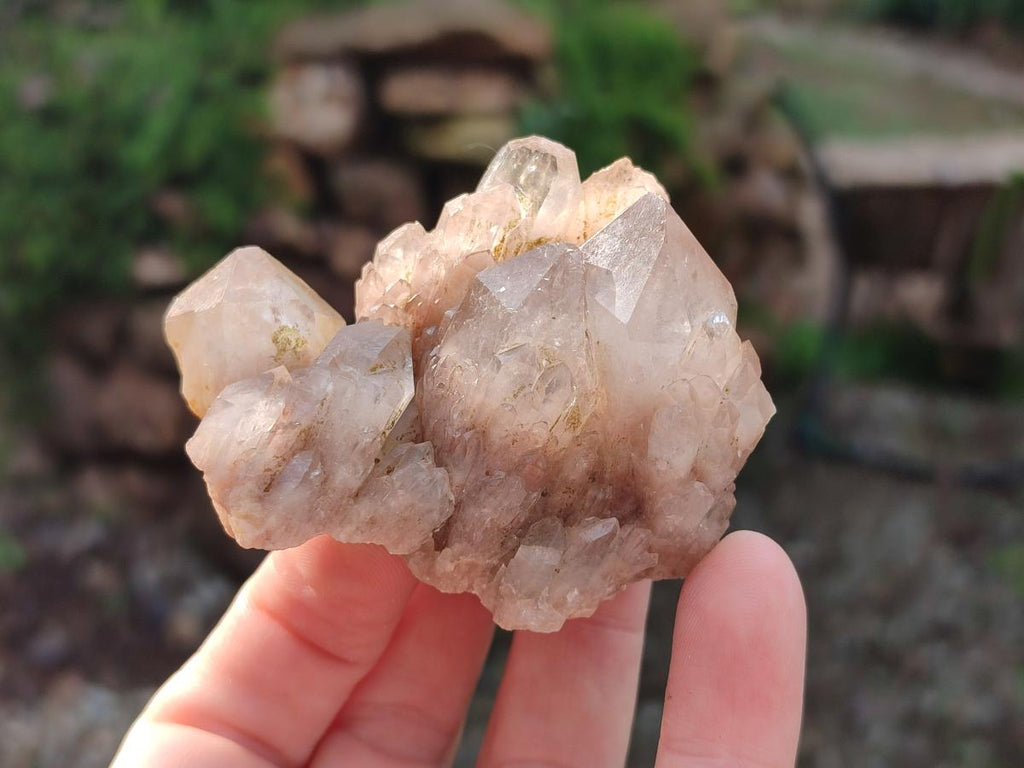 Natural Cascading White Phantom Smokey Luena Quartz Crystals and Clusters x 12 From Luena, Congo - Toprock Gemstones and Minerals 