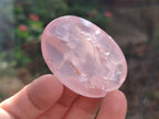 Polished Small Gemmy Rose Quartz Palm Stones x 24 From Madagascar - Toprock Gemstones and Minerals 