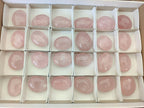 Polished Small Gemmy Rose Quartz Palm Stones x 24 From Madagascar - Toprock Gemstones and Minerals 