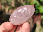 Polished Small Gemmy Rose Quartz Palm Stones x 24 From Madagascar - Toprock Gemstones and Minerals 