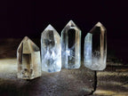 Polished Wispy Smokey Window Quartz Crystals x 24 From Madagascar - Toprock Gemstones and Minerals 