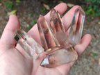 Polished Wispy Smokey Window Quartz Crystals x 24 From Madagascar - Toprock Gemstones and Minerals 