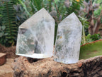Polished Mixed Quartz Crystals with Inclusions x 4 From Madagascar - Toprock Gemstones and Minerals 