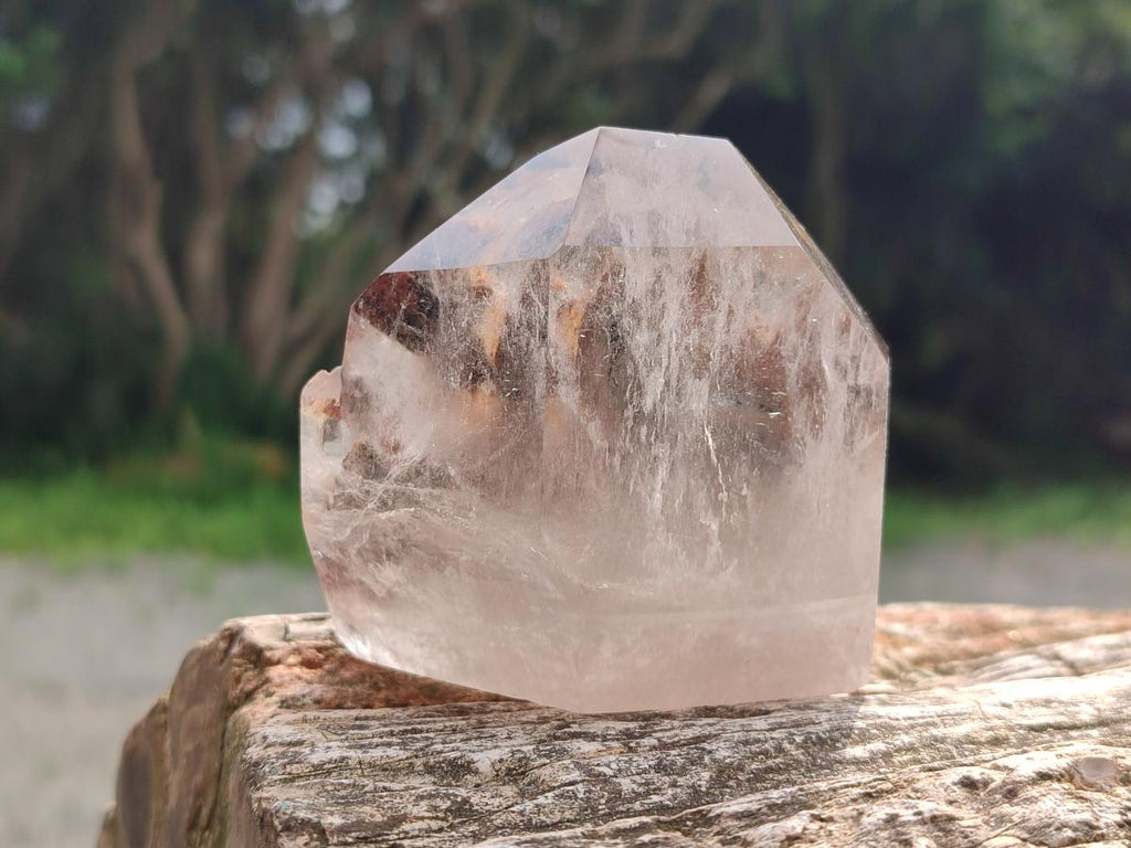Polished Mixed Quartz Crystals with Inclusions x 4 From Madagascar - Toprock Gemstones and Minerals 