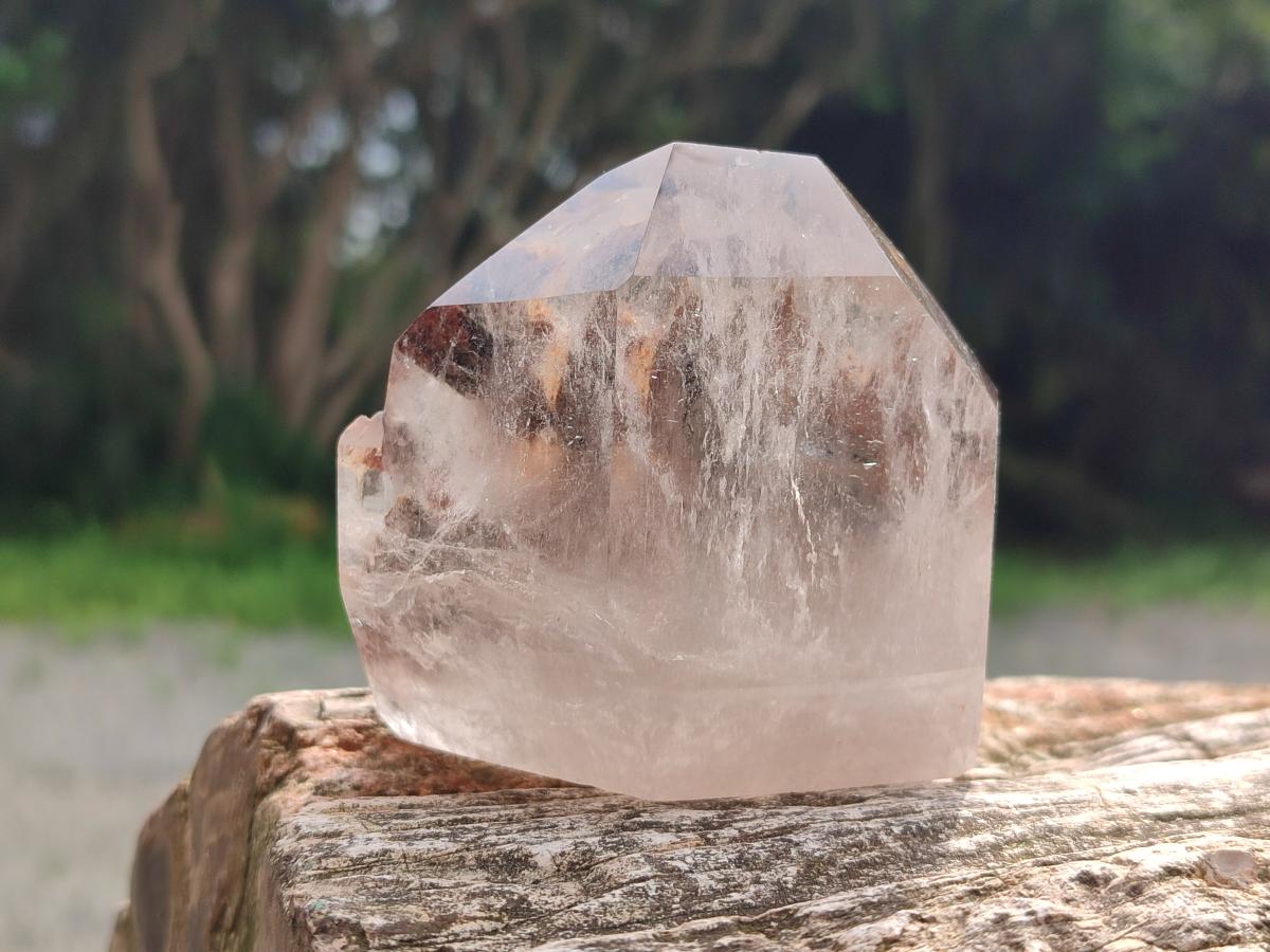 Polished Mixed Quartz Crystals with Inclusions x 4 From Madagascar - Toprock Gemstones and Minerals 