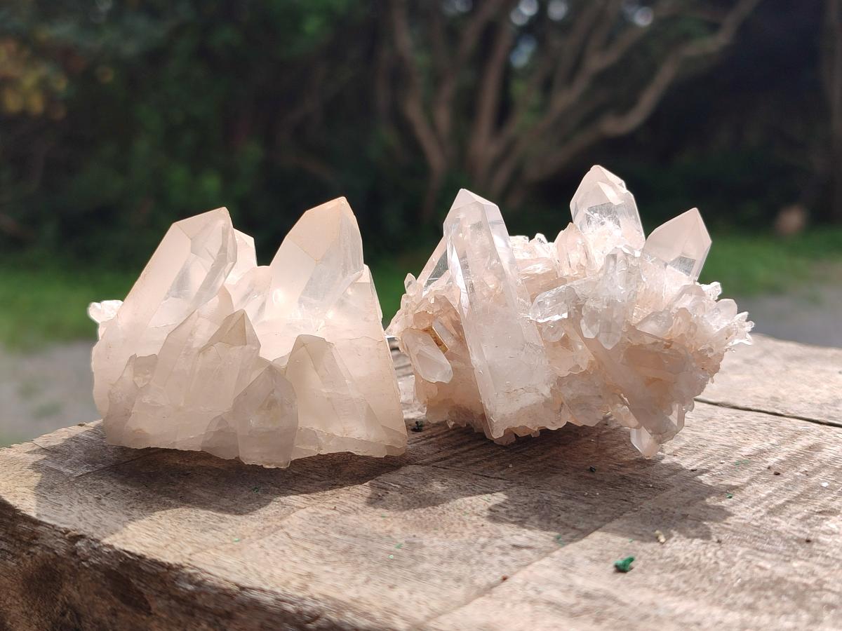 Natural Clear Quartz Clusters x 24 From Madagascar - Toprock Gemstones and Minerals 