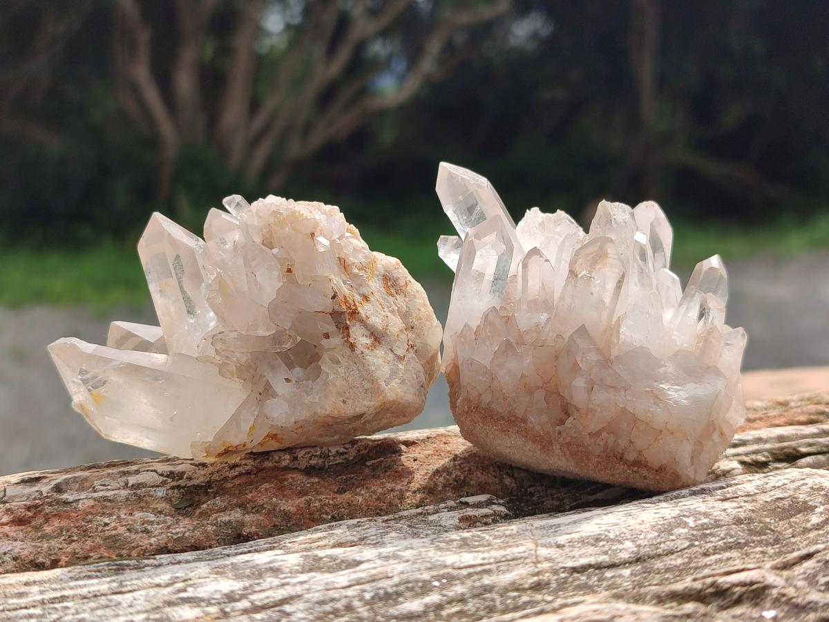 Natural Clear Quartz Clusters x 24 From Madagascar - Toprock Gemstones and Minerals 