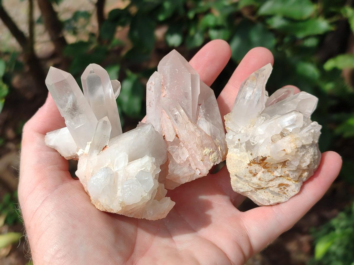 Natural Clear Quartz Clusters x 24 From Madagascar - Toprock Gemstones and Minerals 