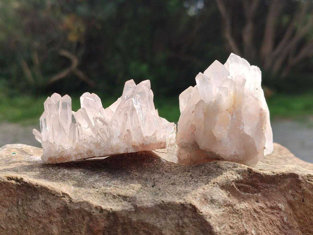 Natural Clear Quartz Clusters x 24 From Madagascar - Toprock Gemstones and Minerals 