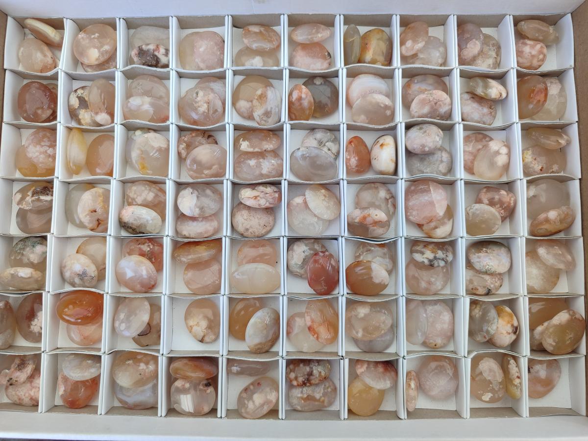Polished Wire Wrap Size Flower Agate Free Forms x 140 From Antsahalova, Madagascar - Toprock Gemstones and Minerals 