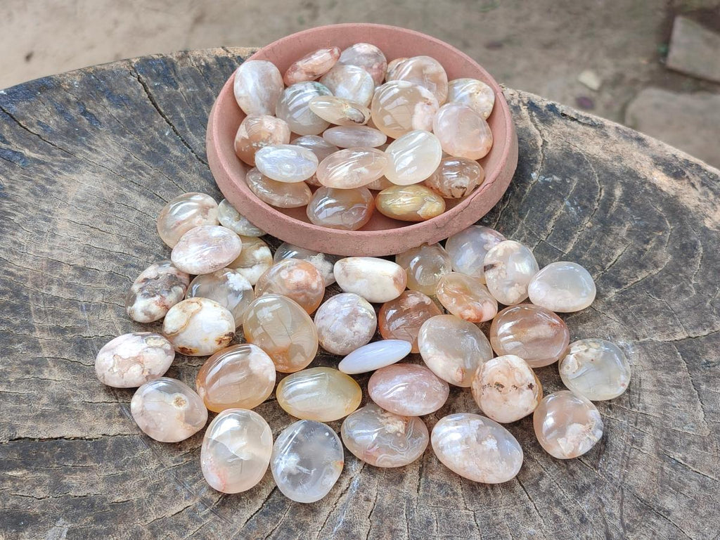 Polished Wire Wrap Size Flower Agate Free Forms x 140 From Antsahalova, Madagascar - Toprock Gemstones and Minerals 