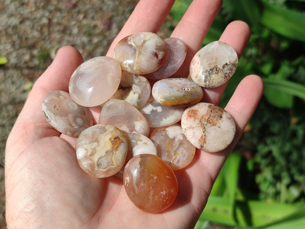 Polished Wire Wrap Size Flower Agate Free Forms x 140 From Antsahalova, Madagascar - Toprock Gemstones and Minerals 