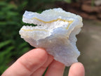 Natural Etched Blue Chalcedony Geodes x 35 From Nsanje, Malawi - Toprock Gemstones and Minerals 