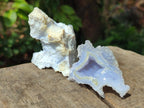 Natural Etched Blue Chalcedony Geodes x 35 From Nsanje, Malawi - Toprock Gemstones and Minerals 