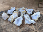 Natural Etched Blue Chalcedony Geodes x 35 From Nsanje, Malawi - Toprock Gemstones and Minerals 