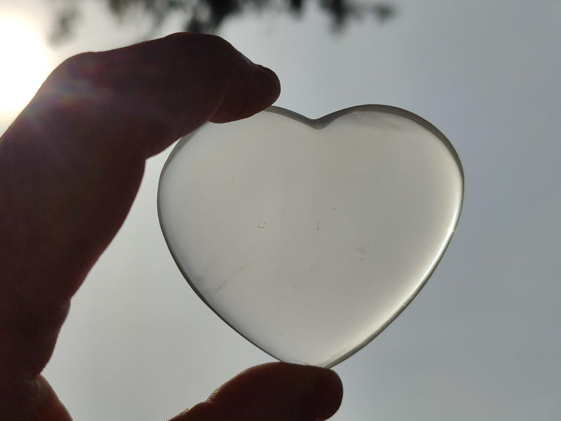 Polished Girasol Pearl Quartz Hearts x 24 From Ambatondrazaka, Madagascar - Toprock Gemstones and Minerals 