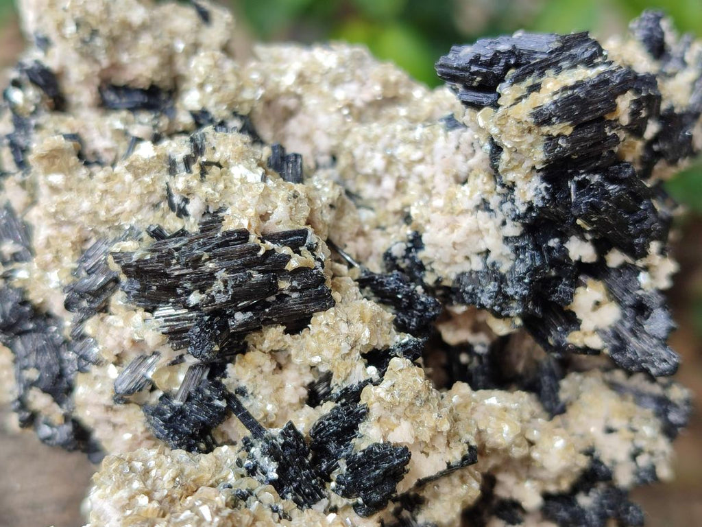 Natural Schorl Black Tourmaline with Vermiculite x 3 From Erongo, Namibia - Toprock Gemstones and Minerals 
