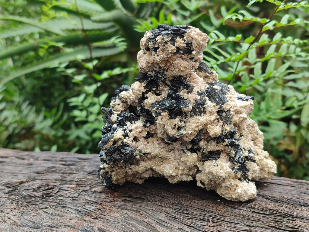 Natural Schorl Black Tourmaline with Vermiculite x 3 From Erongo, Namibia - Toprock Gemstones and Minerals 