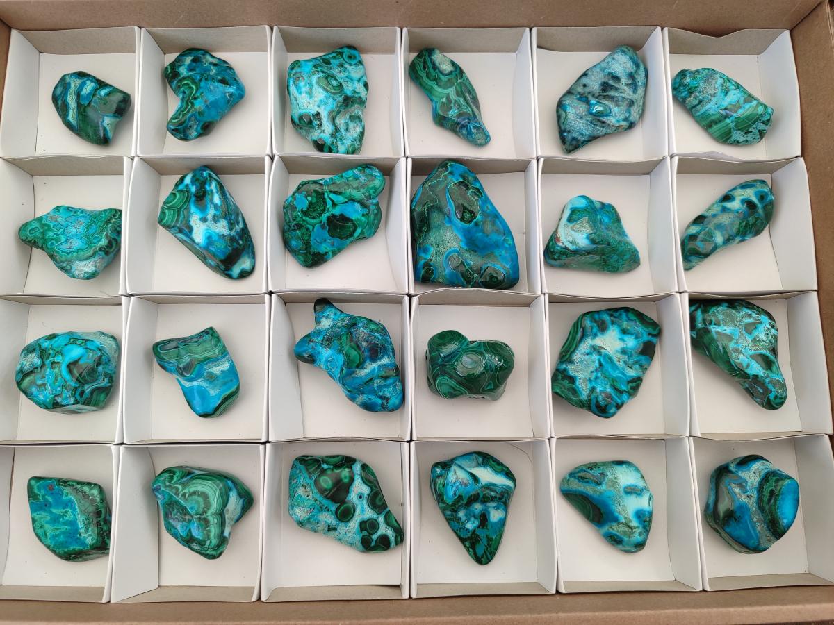 Polished Malacolla Free Forms x 24 From Kulukuluku, Congo - Toprock Gemstones and Minerals 