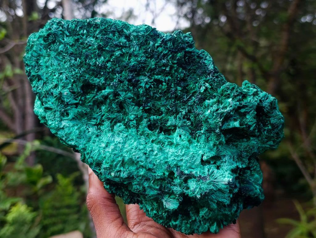 Natural Large Silky Malachite Specimen x 1 From Kasompe, Congo - Toprock Gemstones and Minerals 