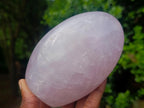 Polished Gemmy Rose Quartz Standing Display Pieces x 2 From Madagascar - Toprock Gemstones and Minerals 