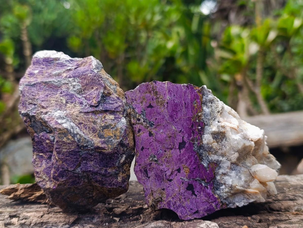 Natural Metallic Cobbed Purpurite Specimens x 6 From Erongo, Namibia - Toprock Gemstones and Minerals 