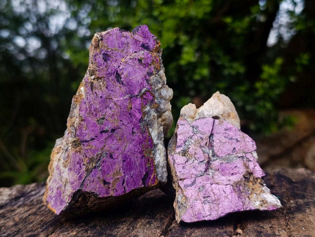 Natural Metallic Cobbed Purpurite Specimens x 6 From Erongo, Namibia - Toprock Gemstones and Minerals 