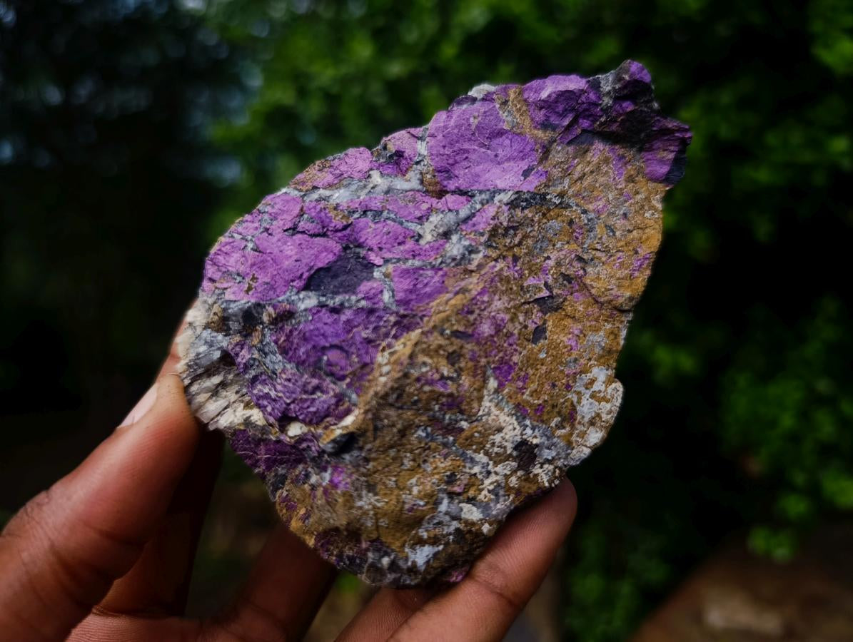 Natural Metallic Cobbed Purpurite Specimens x 6 From Erongo, Namibia - Toprock Gemstones and Minerals 