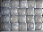 Polished Girasol Pearl Quartz Palm Stones x 20 From Ambatondrazaka, Madagascar - Toprock Gemstones and Minerals 
