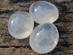 Polished Girasol Pearl Quartz Palm Stones x 20 From Ambatondrazaka, Madagascar - Toprock Gemstones and Minerals 
