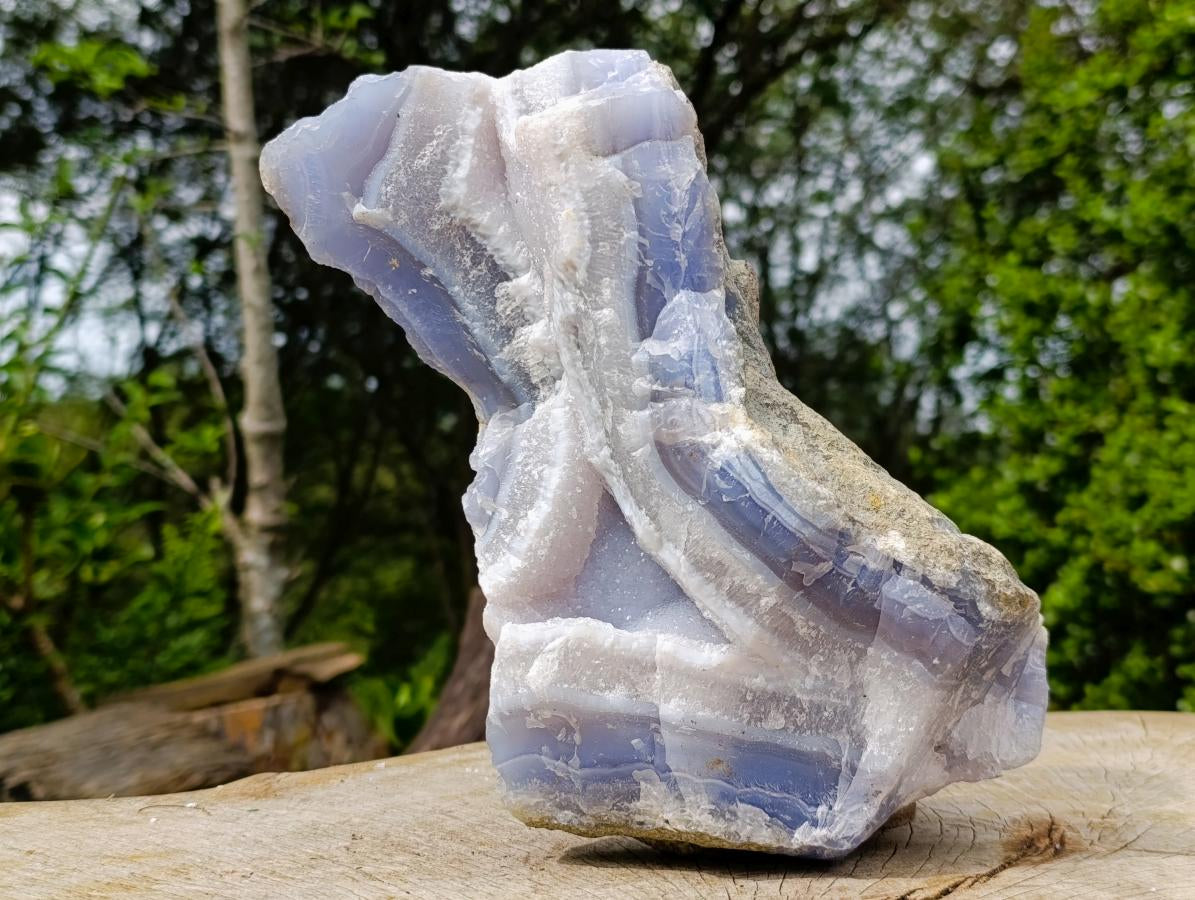 Natural XL Blue Lace Agate Geode Specimen x 1 From Nsanje, Malawi - Toprock Gemstones and Minerals 