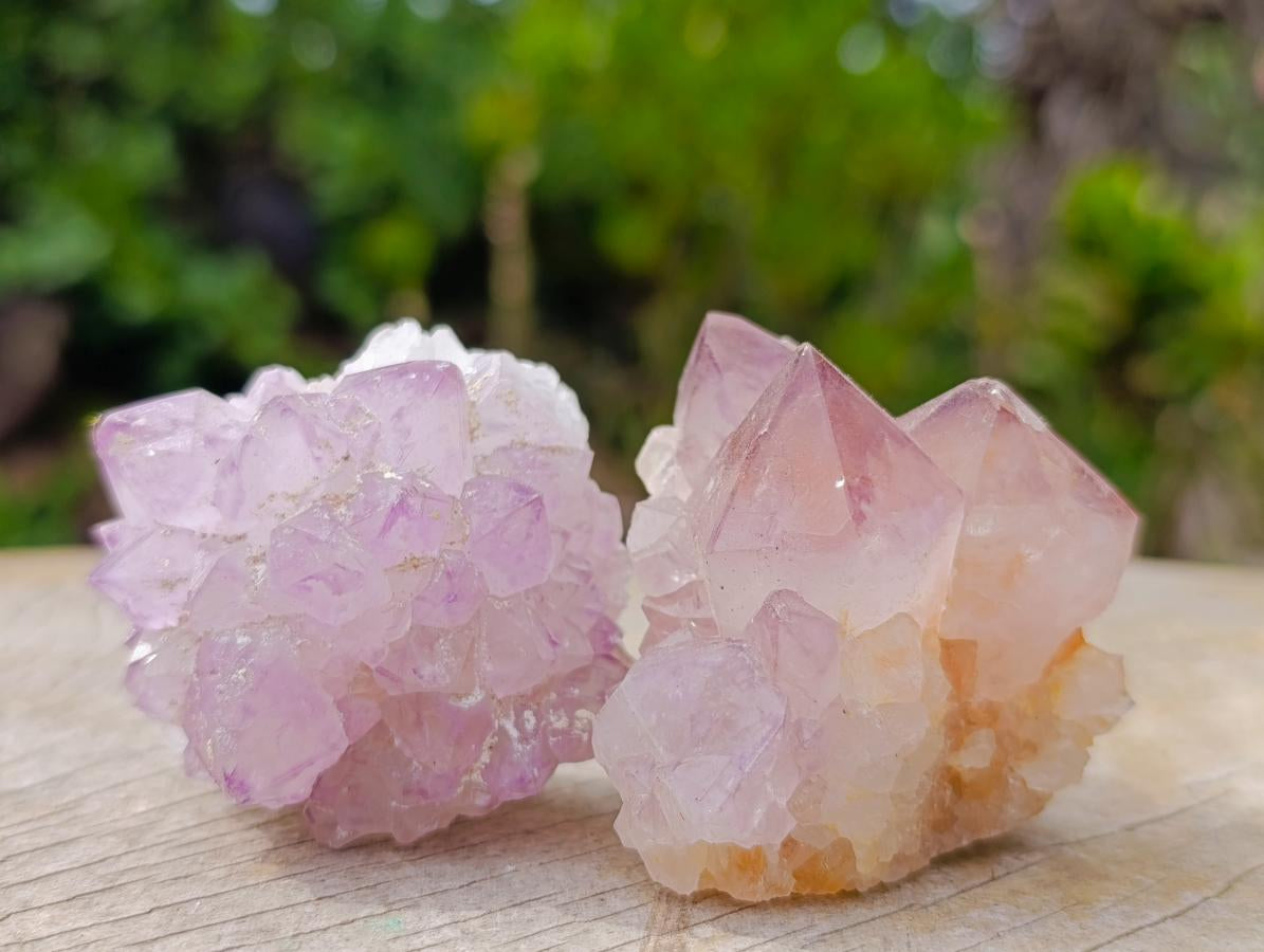 Natural Sunburst Spirit Amethyst Clusters x 12 From Boekenhouthoek, South Africa - Toprock Gemstones and Minerals 
