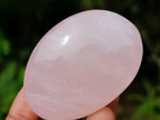 Polished Gemmy Rose Quartz Palm Stones x 24 From Madagascar - Toprock Gemstones and Minerals 