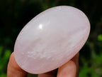 Polished Gemmy Rose Quartz Palm Stones x 24 From Madagascar - Toprock Gemstones and Minerals 