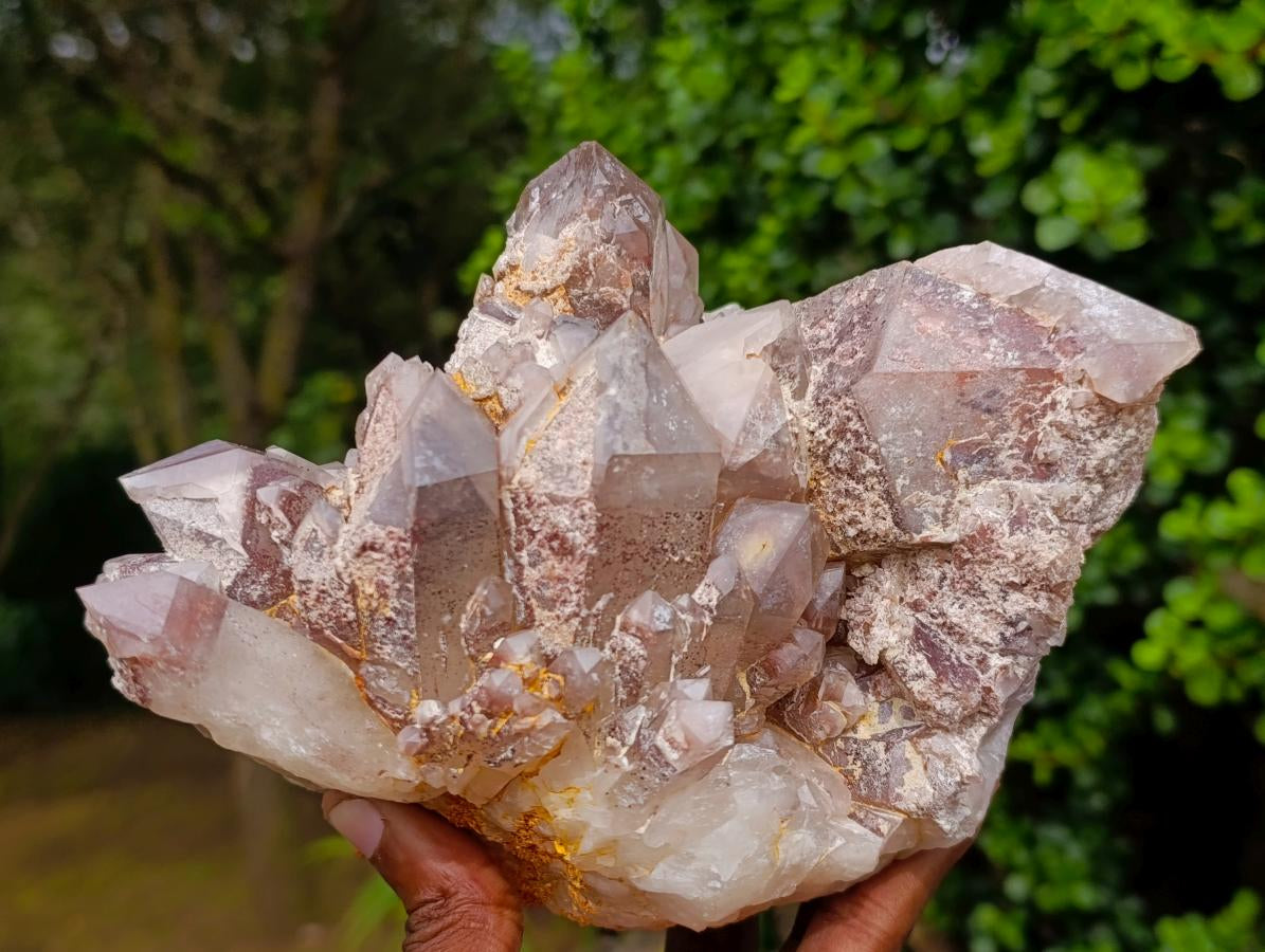 Natural Large Red Hematoid Quartz Cluster x 1 From Karoi, Zimbabwe - Toprock Gemstones and Minerals 