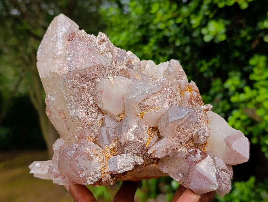 Natural Large Red Hematoid Quartz Cluster x 1 From Karoi, Zimbabwe - Toprock Gemstones and Minerals 