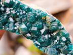 Natural Dioptase on Dolomite Specimens x 3 From Likasi, Congo - Toprock Gemstones and Minerals 