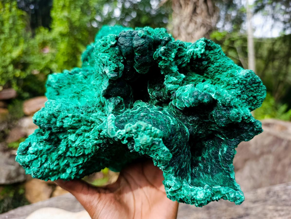 Natural XXL Silky Malachite Specimen x 1 From Kasompe, Congo - Toprock Gemstones and Minerals 