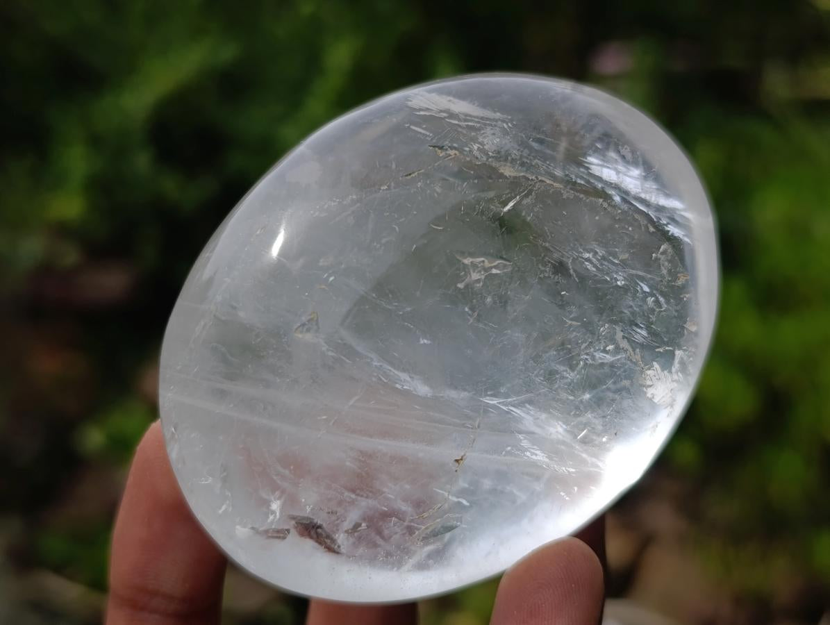 Polished Large Rock Crystal Galets x 12 From Amoron’i Mania, Madagascar - Toprock Gemstones and Minerals 