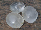 Polished Large Rock Crystal Galets x 12 From Amoron’i Mania, Madagascar - Toprock Gemstones and Minerals 