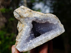Natural Blue Lace Agate Geode Specimens x 12 From Nsanje, Malawi - Toprock Gemstones and Minerals 