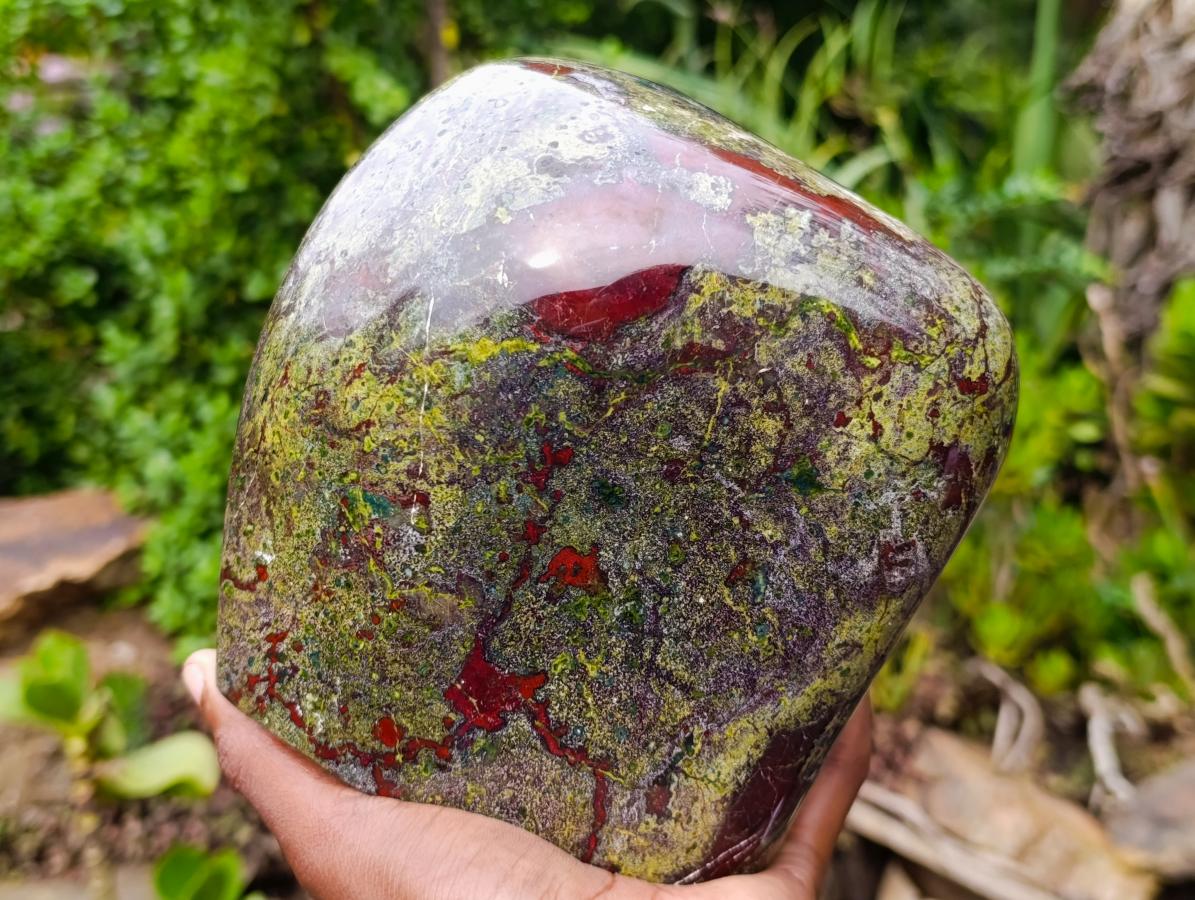 Polished Large Bastite Dragonsblood Stone Standing Display Piece x 1 From Tshipise, South Africa - Toprock Gemstones and Minerals 